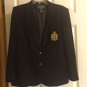 Ralph Lauren crested black blazer
